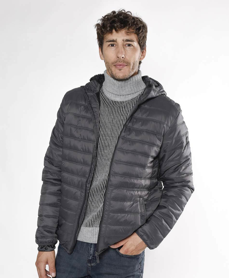 Parka hombre acolchada mix sin mangas - TRICOT