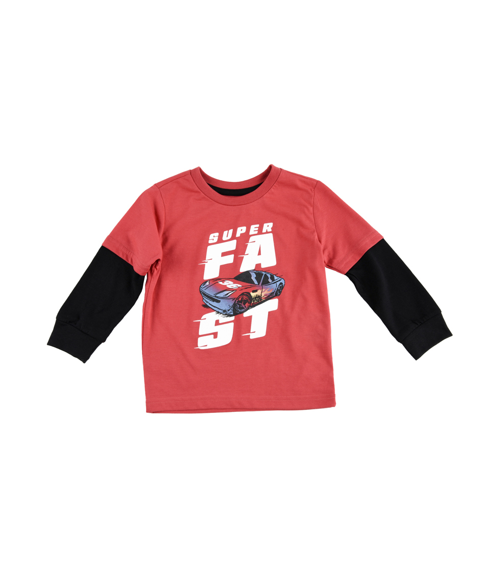 Brn bernardi ts08n camiseta bebe speed racer negra plateada talla uni