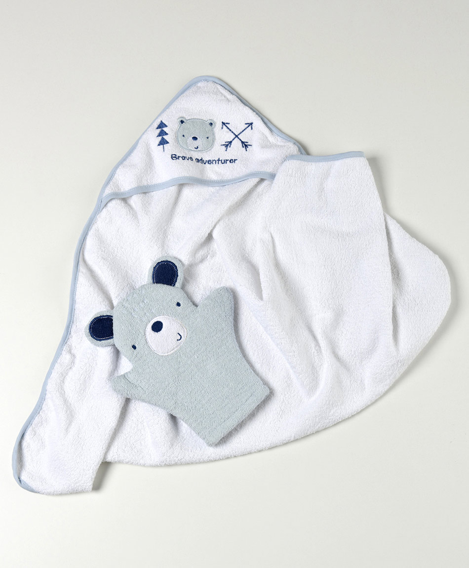 Pack 6 toallitas bebé azules animalitos - TRICOT
