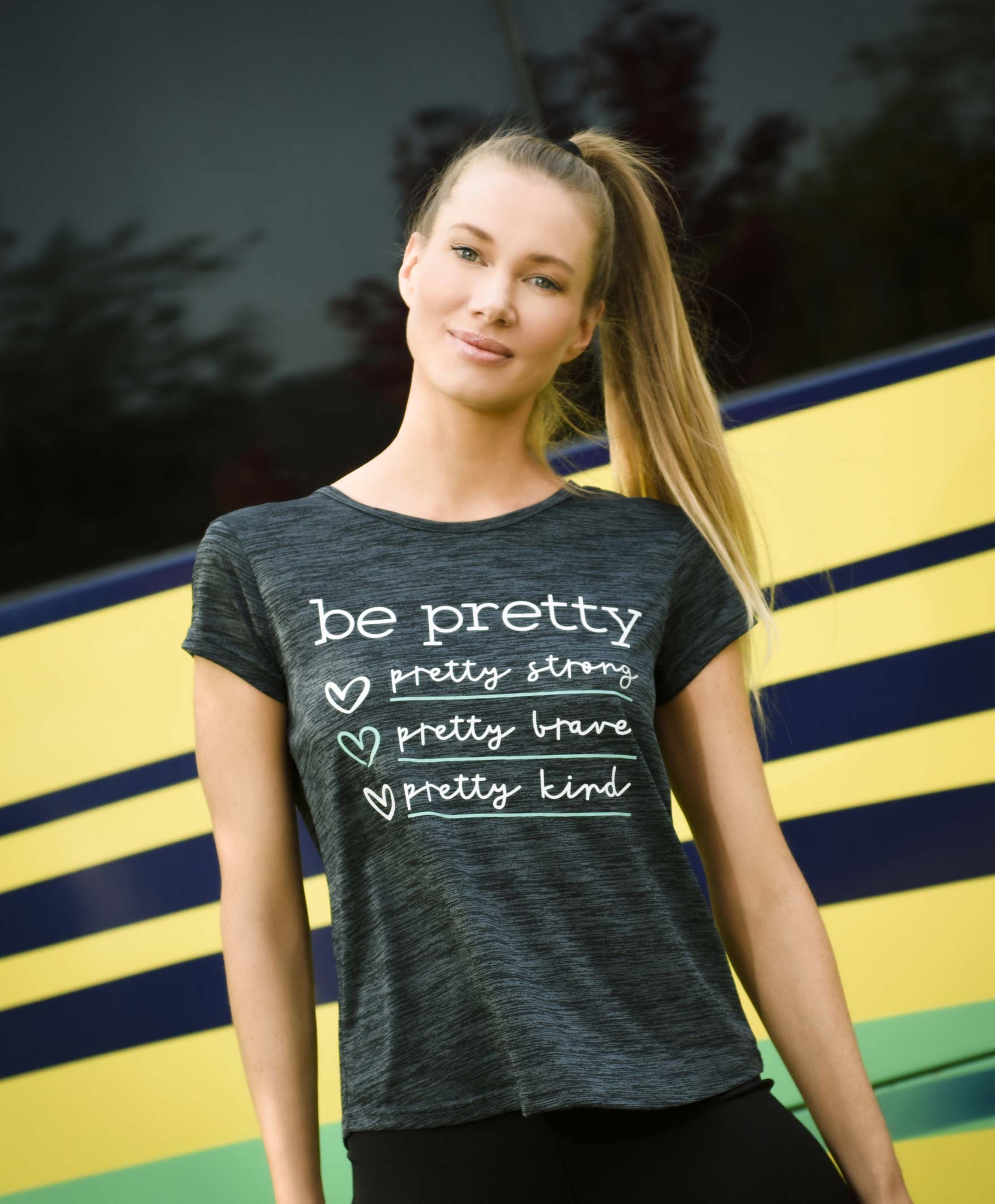 Polera deportiva mujer frases TRICOT