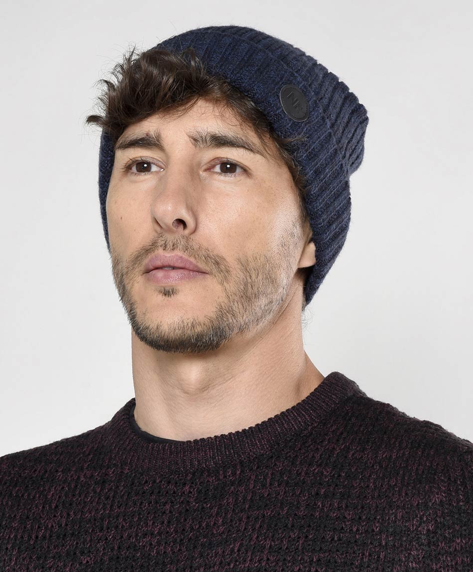 Gorro hombre tejido acanalado gris - TRICOT