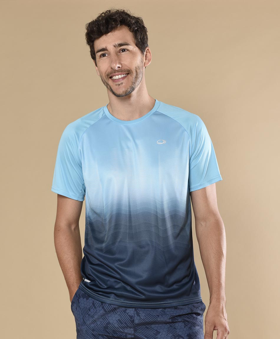 Polera deportiva hombre degradé - TRICOT